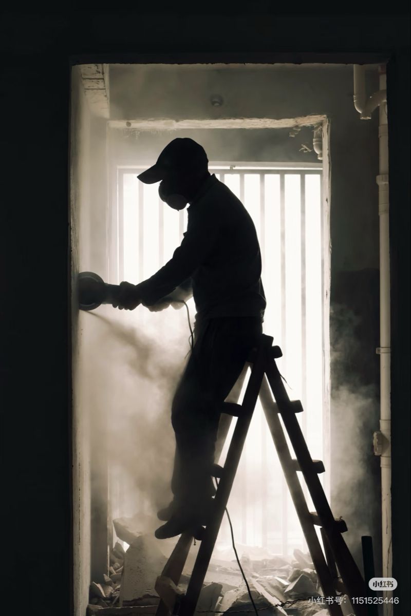 Technician servicing a property